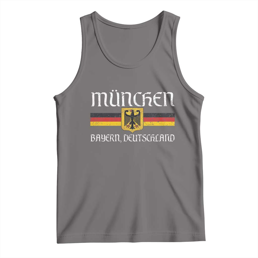 Munich München Germany Deutschland Oktoberfest German Flag Eagle Tank Top