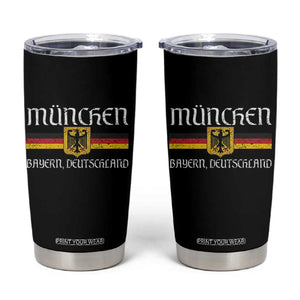 Munich München Germany Deutschland Oktoberfest German Flag Eagle Tumbler Cup