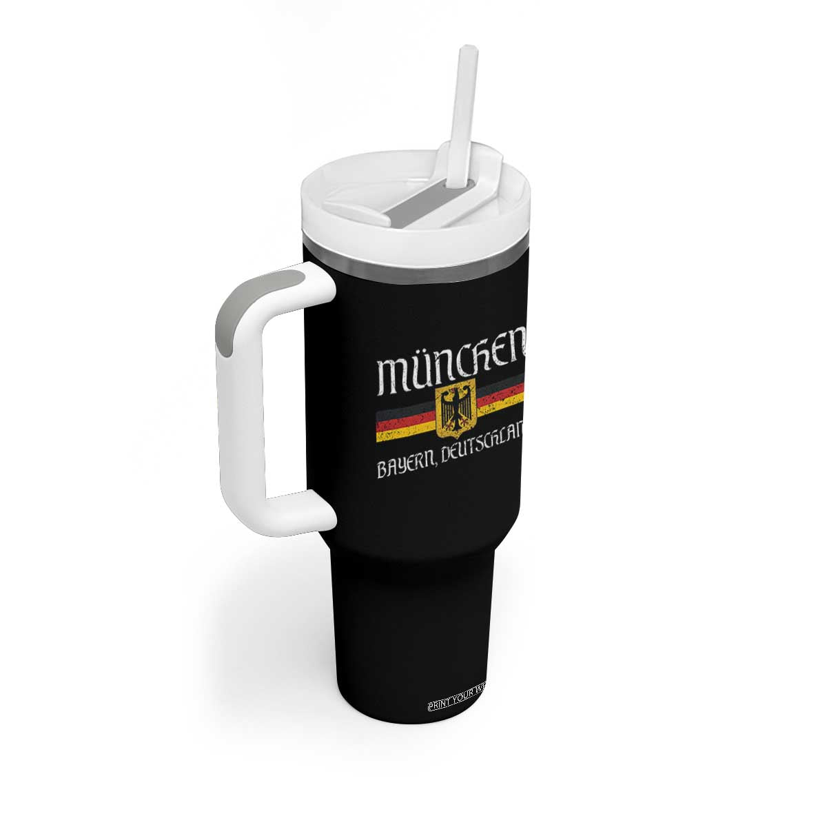 Munich München Germany Deutschland Oktoberfest German Flag Eagle Tumbler With Handle