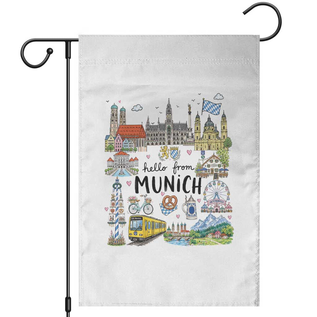 Munich Germany Travel Bavarian Oktoberfest Pretzel Beer Festival Garden Flag
