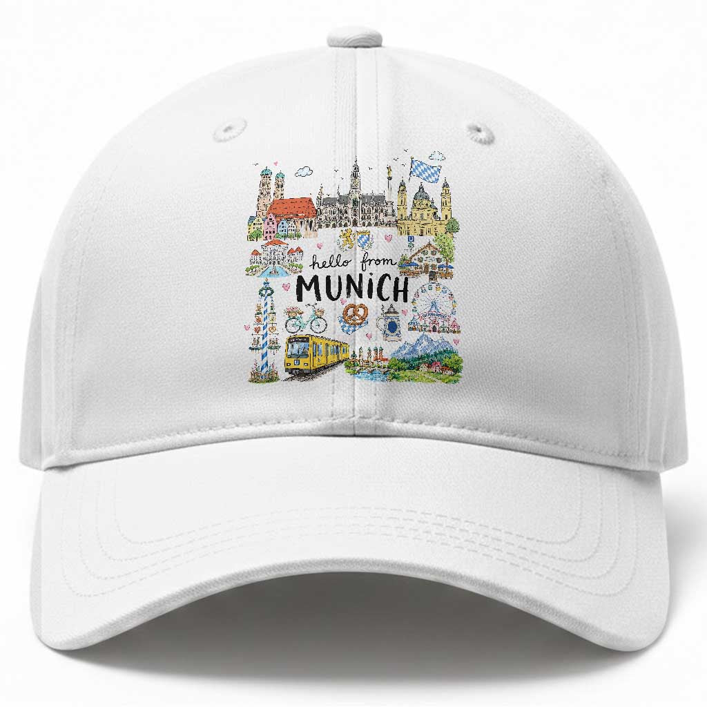 Munich Germany Travel Bavarian Oktoberfest Pretzel Beer Festival Baseball Cap