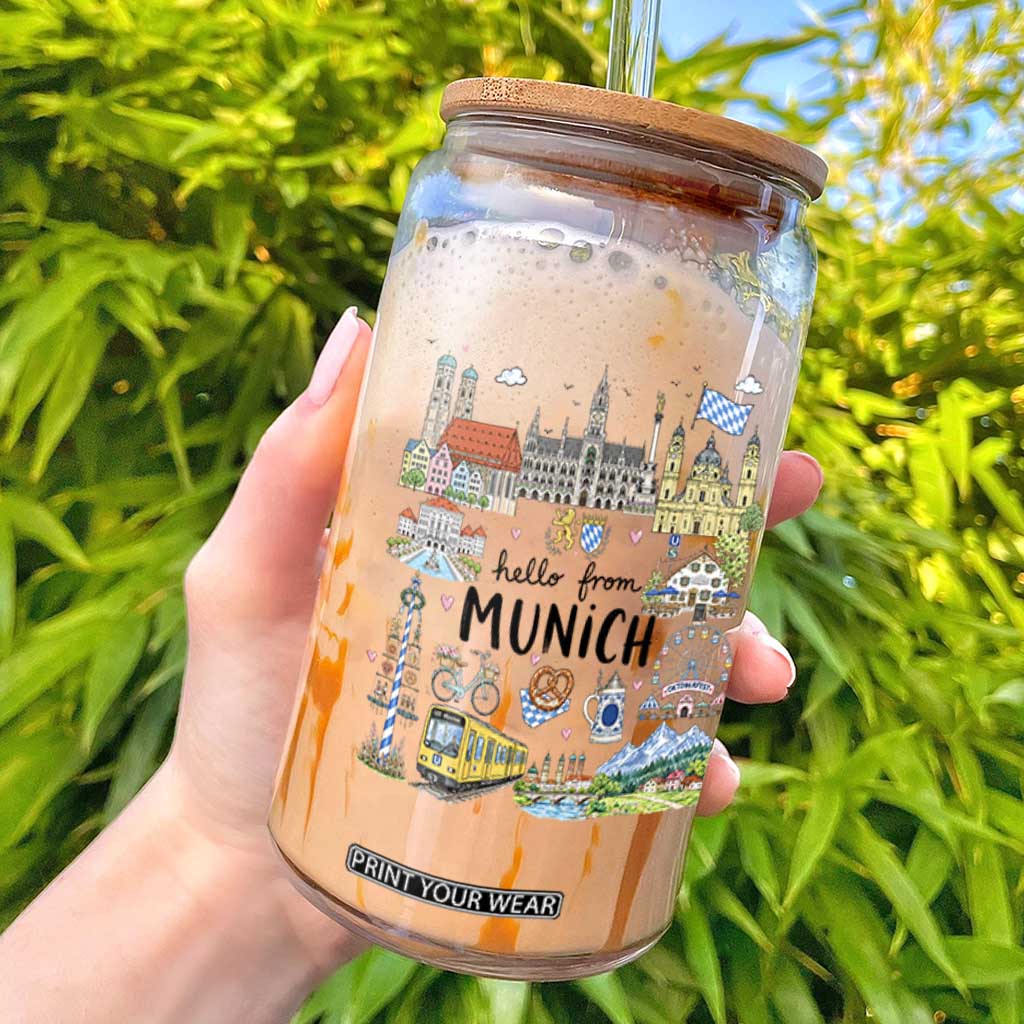 Munich Germany Travel Bavarian Oktoberfest Pretzel Beer Festival Glass Can