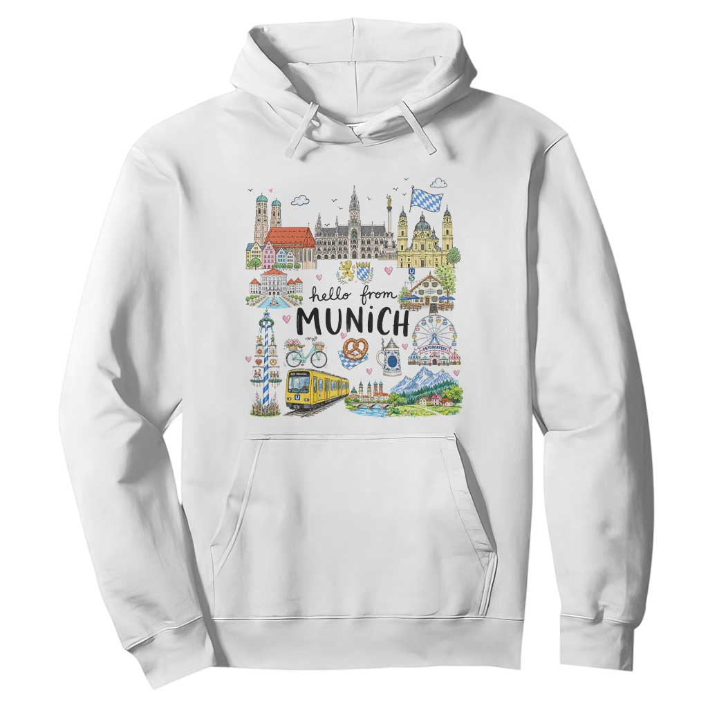 Munich Germany Travel Bavarian Oktoberfest Pretzel Beer Festival Hoodie