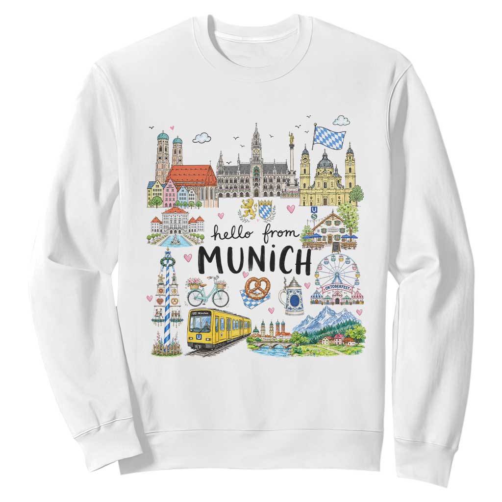 Munich Germany Travel Bavarian Oktoberfest Pretzel Beer Festival Sweatshirt
