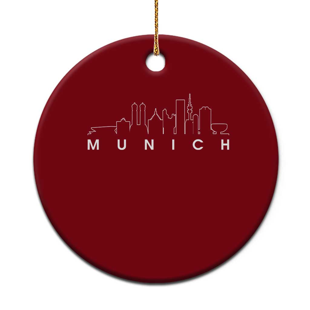 Munich Skyline Frauenkirche Cityscape Germany Ceramic Ornament