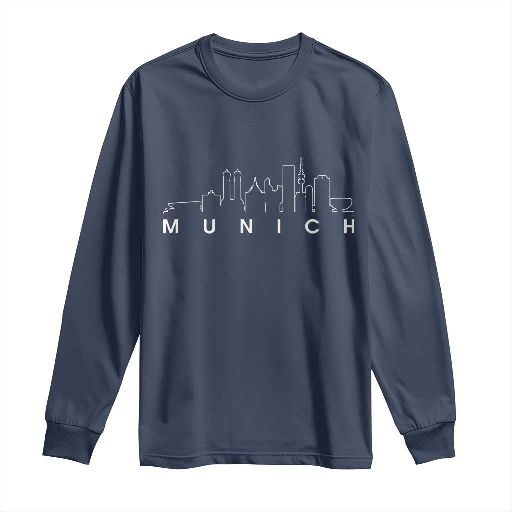 Munich Skyline Frauenkirche Cityscape Germany Long Sleeve Shirt