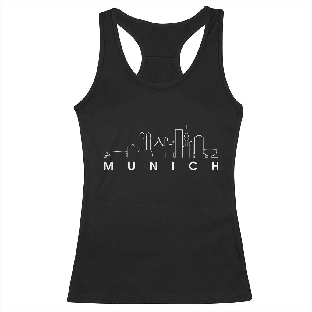 Munich Skyline Frauenkirche Cityscape Germany Racerback Tank Top