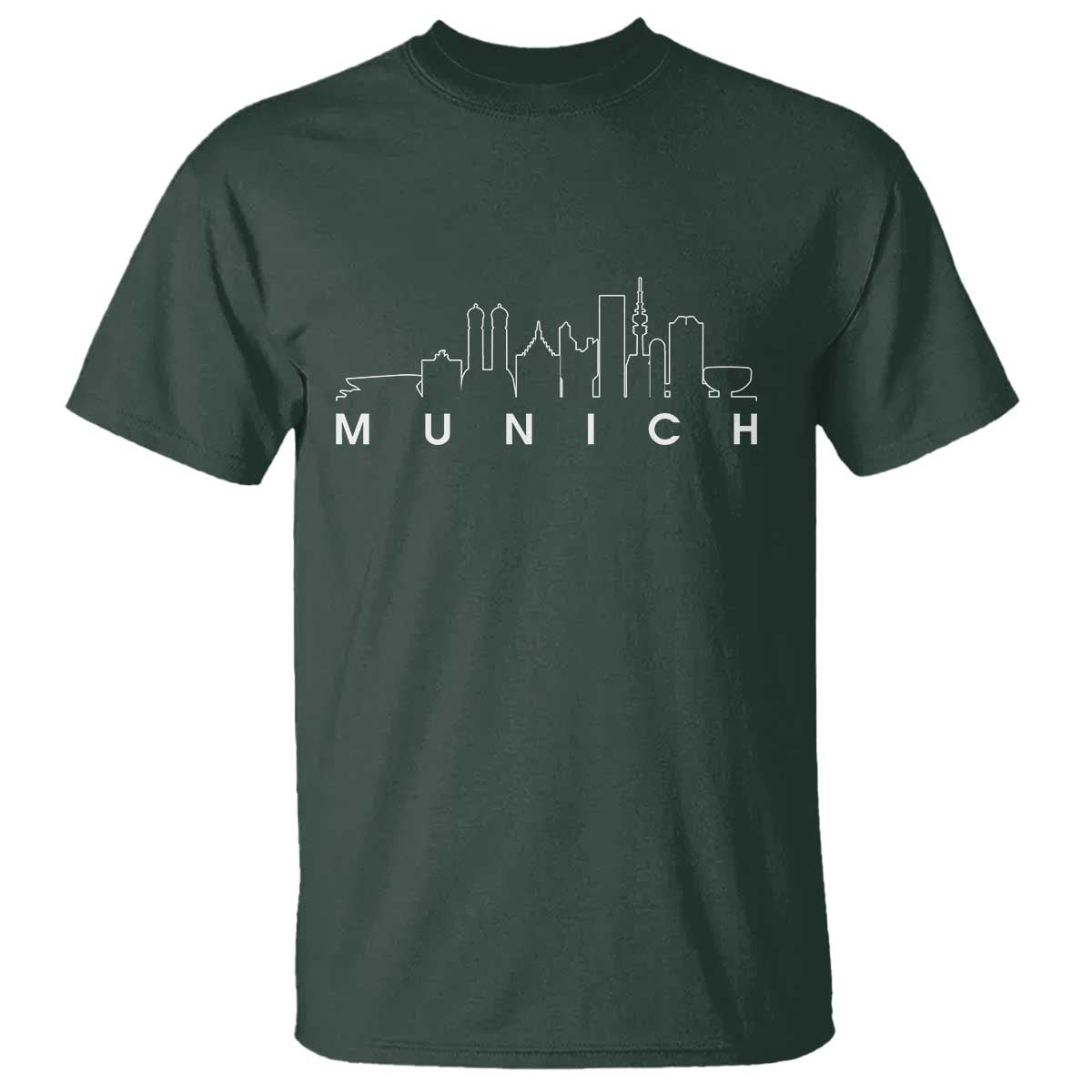 Munich Skyline Frauenkirche Cityscape Germany T Shirt