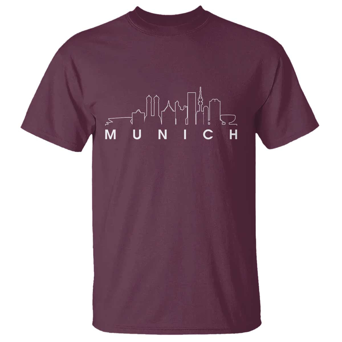 Munich Skyline Frauenkirche Cityscape Germany T Shirt