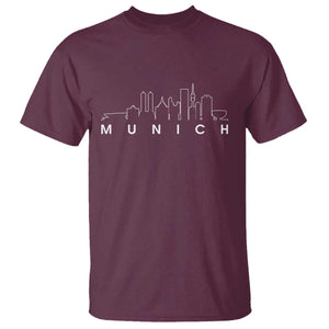 Munich Skyline Frauenkirche Cityscape Germany T Shirt
