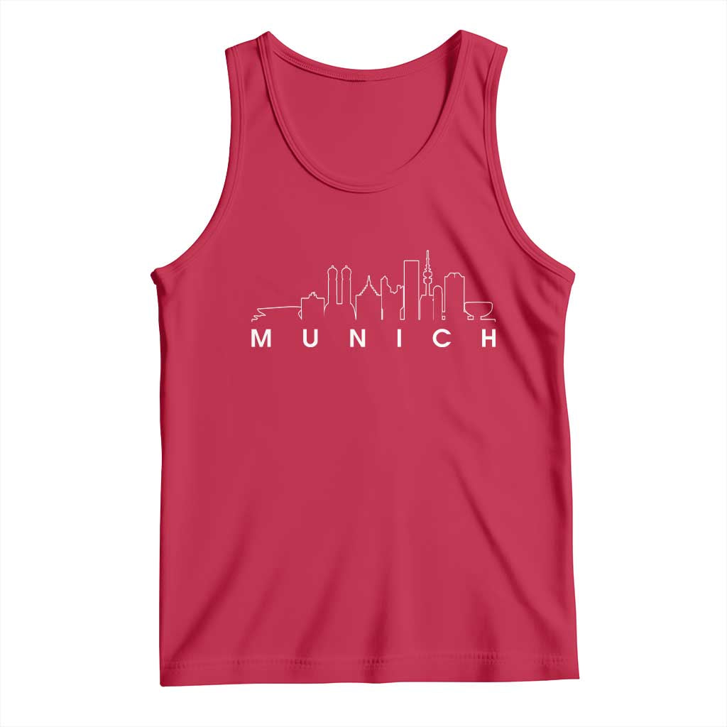 Munich Skyline Frauenkirche Cityscape Germany Tank Top