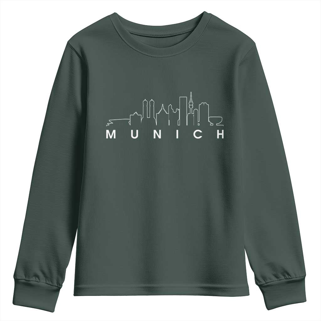 Munich Skyline Frauenkirche Cityscape Germany Youth Sweatshirt