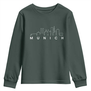 Munich Skyline Frauenkirche Cityscape Germany Youth Sweatshirt