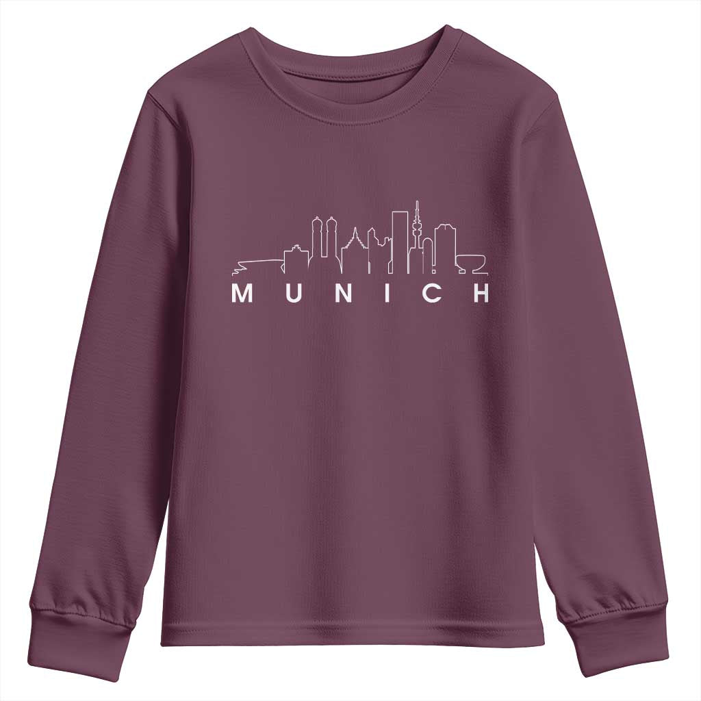 Munich Skyline Frauenkirche Cityscape Germany Youth Sweatshirt