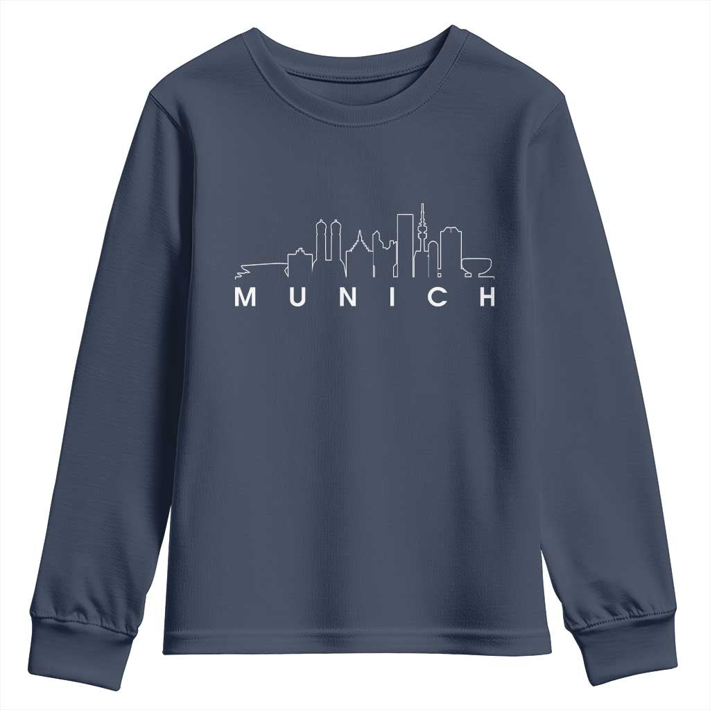 Munich Skyline Frauenkirche Cityscape Germany Youth Sweatshirt
