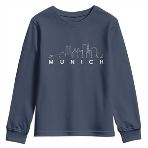 Munich Skyline Frauenkirche Cityscape Germany Youth Sweatshirt