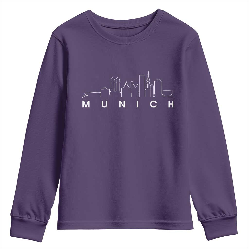 Munich Skyline Frauenkirche Cityscape Germany Youth Sweatshirt