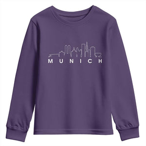 Munich Skyline Frauenkirche Cityscape Germany Youth Sweatshirt