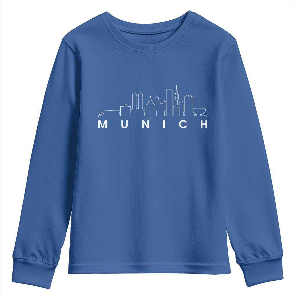 Munich Skyline Frauenkirche Cityscape Germany Youth Sweatshirt