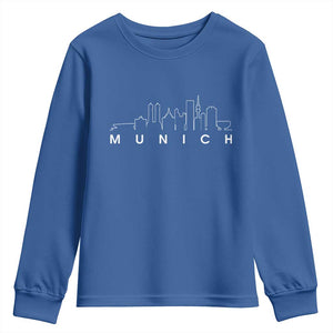 Munich Skyline Frauenkirche Cityscape Germany Youth Sweatshirt