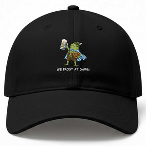 We Prost At Dawn Baseball Cap Cute Frog Meme Oktoberfest Beer Festival