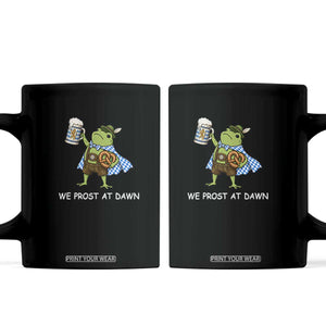 We Prost At Dawn Coffee Mug Cute Frog Meme Oktoberfest Beer Festival