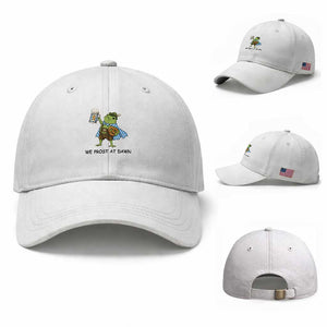 We Prost At Dawn Baseball Cap Funny Oktoberfest Frog Humor