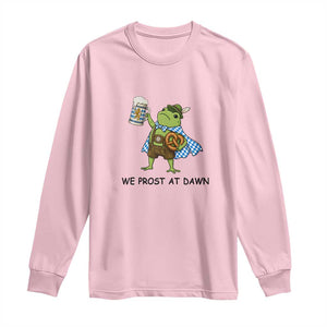 We Prost At Dawn Long Sleeve Shirt Funny Oktoberfest Frog Humor