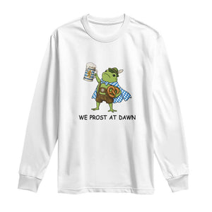 We Prost At Dawn Long Sleeve Shirt Funny Oktoberfest Frog Humor