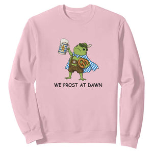 We Prost At Dawn Sweatshirt Funny Oktoberfest Frog Humor