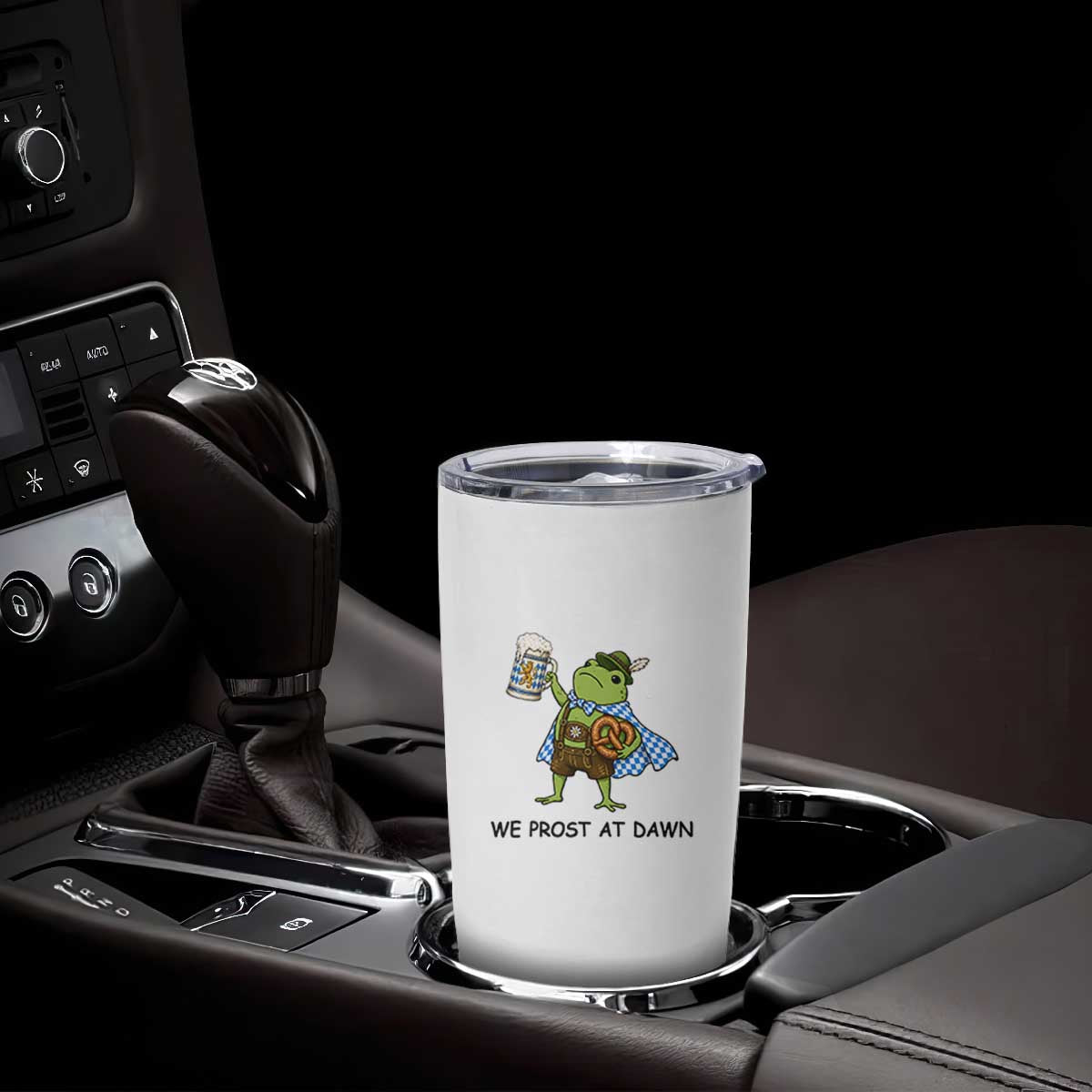 We Prost At Dawn Tumbler Cup Funny Oktoberfest Frog Humor