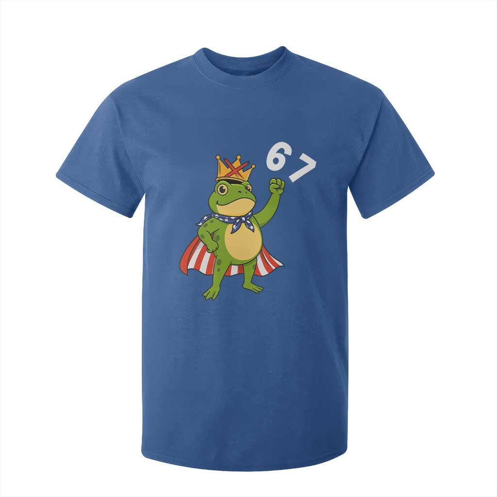 Resist Frog T Shirt For Kid Super American 67 Six Seven Meme TS14 Royal Blue Print Your Wear