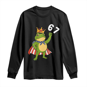 Resist Frog Long Sleeve Shirt Super American 67 Six Seven Meme TS14 Black Print Your Wear