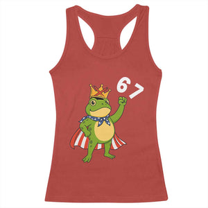 Resist Frog Racerback Tank Top Super American 67 Six Seven Meme TS14 Red Print Your Wear