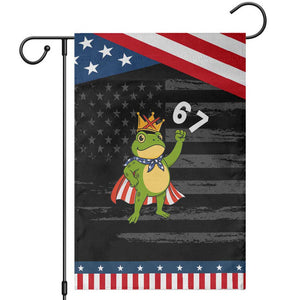 Resist Frog Garden Flag Super American 67 Six Seven Meme TS14 Distressed Black Blue Print Your Wear