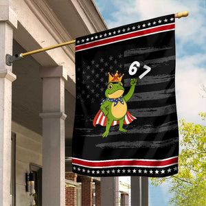 Resist Frog Garden Flag Super American 67 Six Seven Meme TS14 Distressed Black Red Print Your Wear
