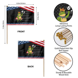 Resist Frog Patriotic Handheld Flag Super American 67 Six Seven Meme TS14 Print Your Wear