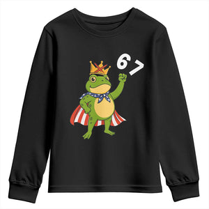 Resist Frog Youth Sweatshirt Super American 67 Six Seven Meme TS14 Black Print Your Wear