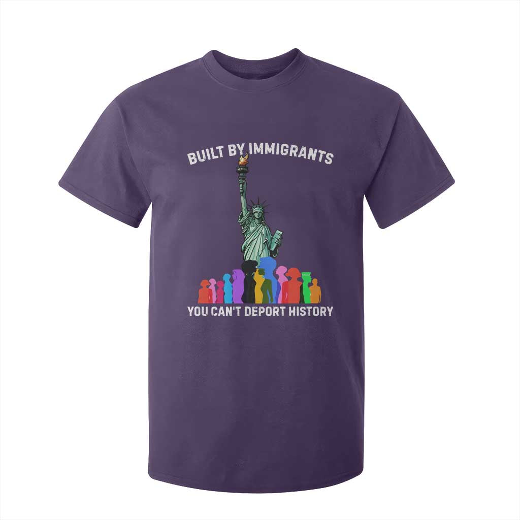 Immigrant Rights T Shirt For Kid Built by Immigrants You Can Not Deport History TS14 Purple Print Your Wear