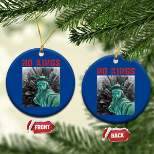 No Kings Ceramic Ornament Statue of Liberty Selfie Freedom TS14 1pc Blue Print Your Wear