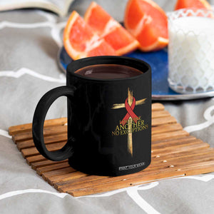 Red Ribbon Christian Coffee Mug Cross Bible Verse TS14 Print Your Wear