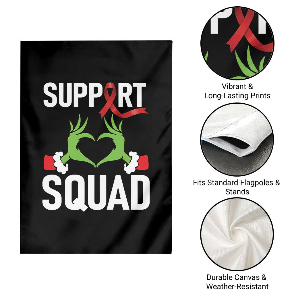 Red Ribbon AIDS Awareness Garden Flag Elf Hand Christmas HIV Support TS14 Print Your Wear