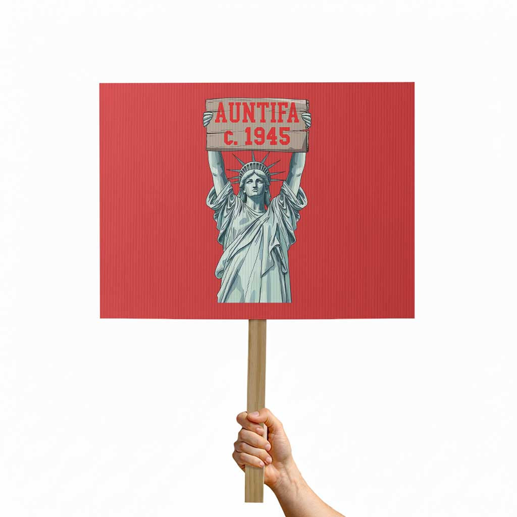 Antifa Fascism Protest Sign Statue of Liberty Anti Fascism Patriotic TS14 Horizontal 18