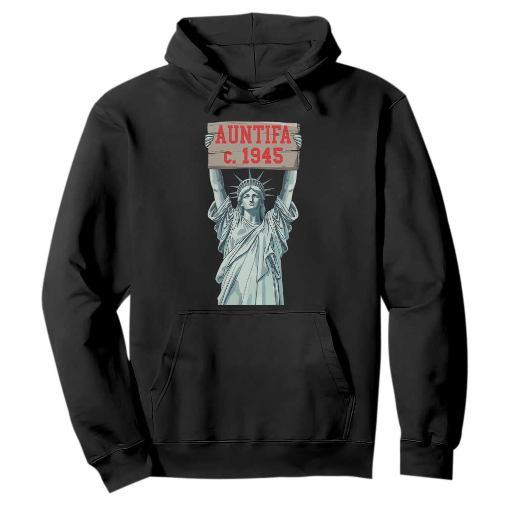 Antifa Fascism Hoodie Statue of Liberty Anti Fascism Patriotic TS14 Black Print Your Wear