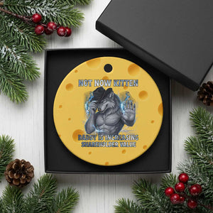 Not Now Kitten Daddy Increasing Shareholder Value Ceramic Ornament Funny Wolf Meme TS14 1pc Yellow Cheese Print Your Wear