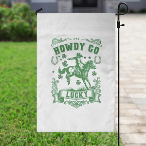 Cowboy St Patrick's Day Garden Flag Howdy Go Lucky TS14 Print Your Wear