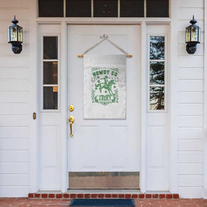 Cowboy St Patrick's Day Garden Flag Howdy Go Lucky TS14 Print Your Wear