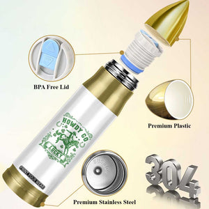 Cowboy St Patrick's Day Bullet Tumbler Howdy Go Lucky TS14 Print Your Wear