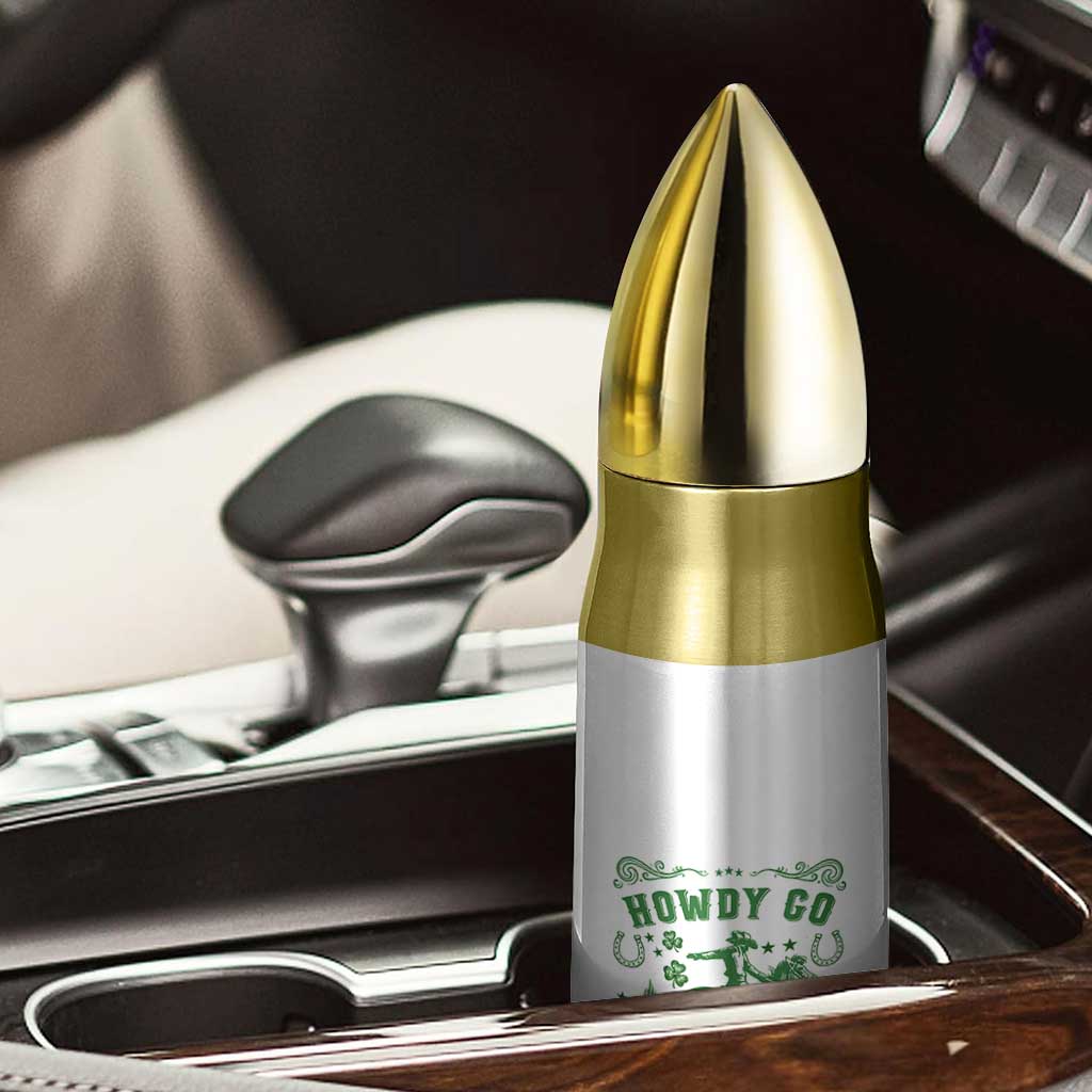 Cowboy St Patrick's Day Bullet Tumbler Howdy Go Lucky TS14 Print Your Wear