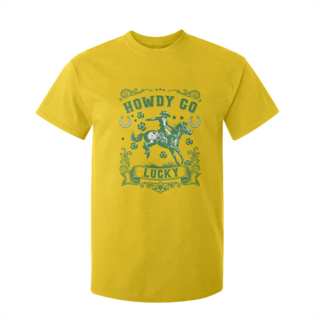 Cowboy St Patrick's Day T Shirt For Kid Howdy Go Lucky TS14 Daisy Print Your Wear